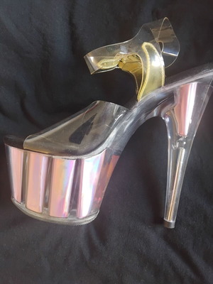 Pleaser shoes size 39 pink like new