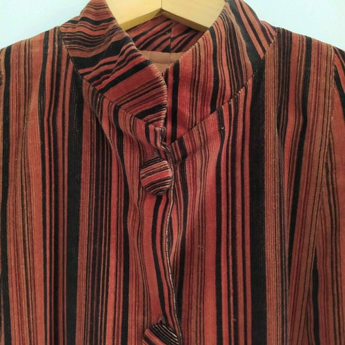 Handmade striped corduroy autumn coat like new, size S