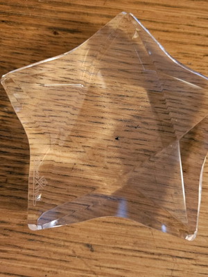 Rosenthal star transparent color like new