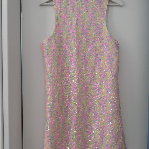 Sequin dress, size XS, multicolored