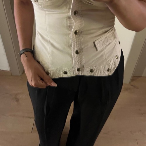 Tassos Mitropoulos vest used, size S, beige