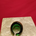 Murano ring new in green color