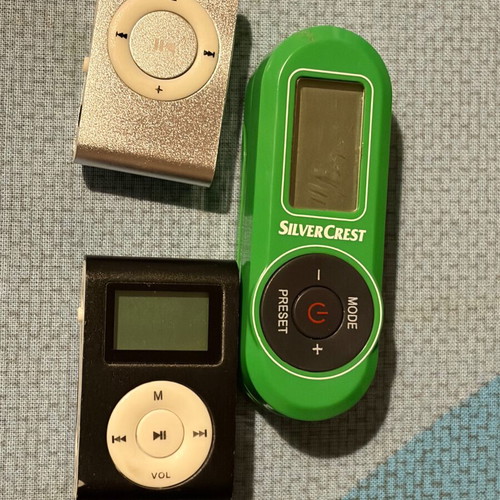 Mp3 players used, set of 3 with SD card support
