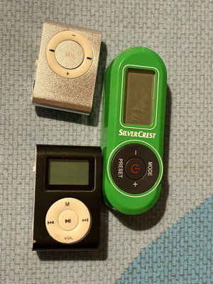 Mp3 players used, set of 3 with SD card support
