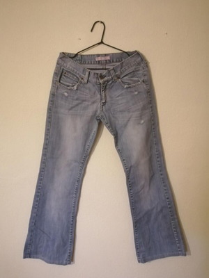 Jean flared pants used, blue, size M