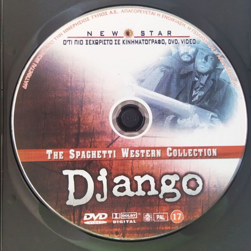 Django DVD like new, spaghetti western action drama
