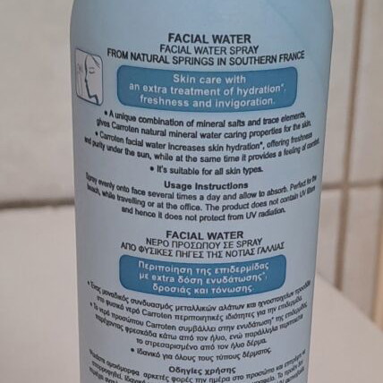 Carroten facial water spray lightly used