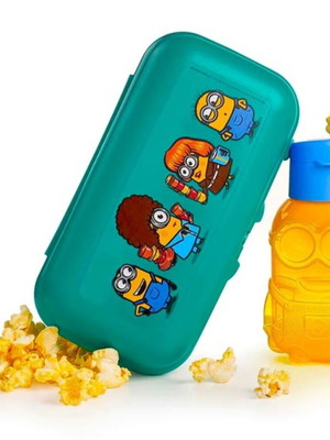 Minions Tupperware set new with 400 ml bottle