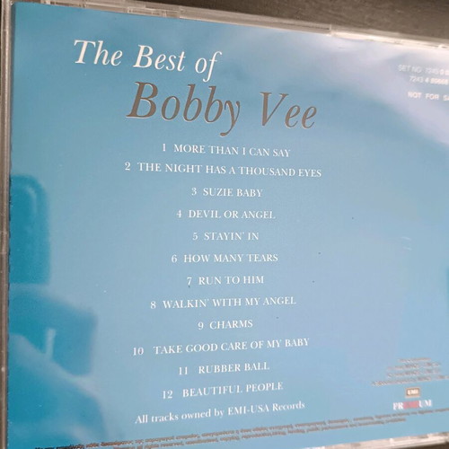The Best of Bobby Vee CD like new, Minos-EMI collector's edition