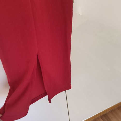 Boohoo red midi bodycon dress size EU 36 new