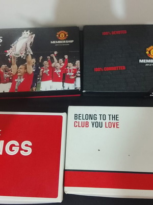 Manchester United Membership boxes used, pack of 4