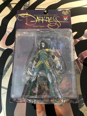 Darkness 6-inch figure Top Cow Moore used, complete in card 2001