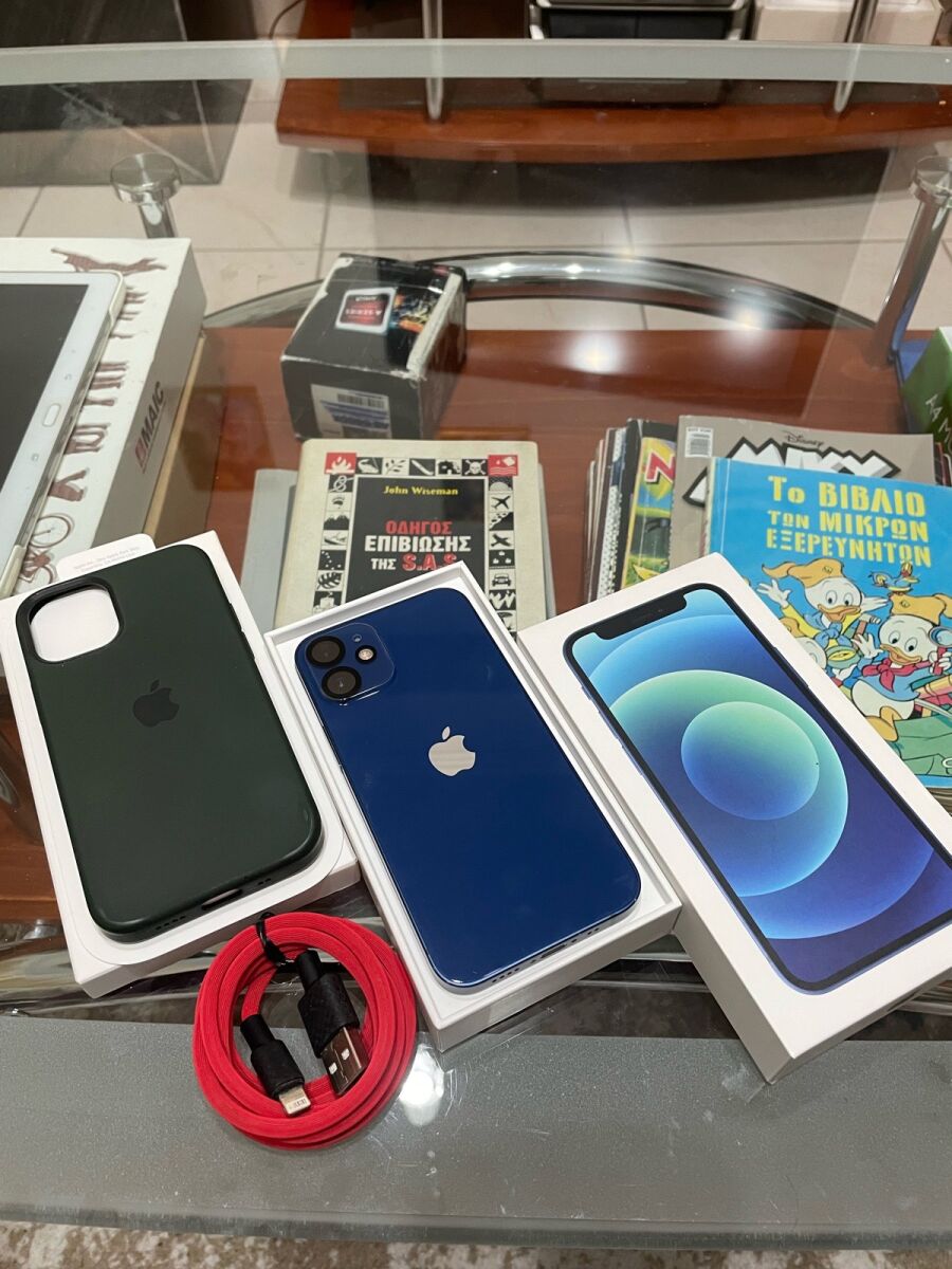 iPhone 12 mini 64 GB blue like new with… - € 190,00 - Vendora.cy
