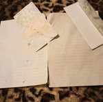 Used correspondence, 1 folder with sheets, 2 sets