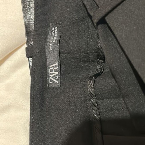 Zara women's high-waisted pants with belt like new, size S