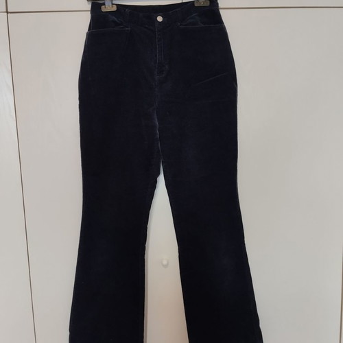 Talbots blue corduroy velvet pants used, size S