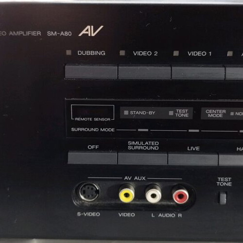 Sharp SM A80B sound amplifier used with powerful sound