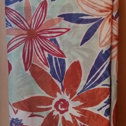 Scarf large used like new, 90x190cm, multicolor