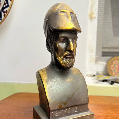 Bronze statue of Pericles like new, about 15 cm