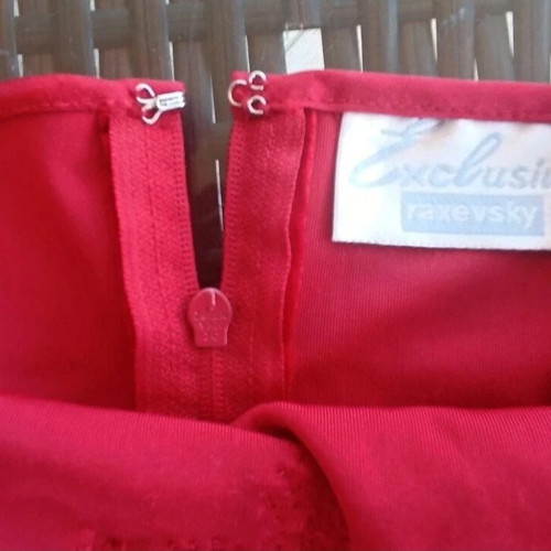 Raxevsky Medium crop top red velvet like new