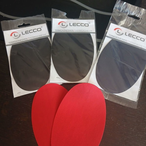 Thermo-adhesive patches, 4 pieces, black, dark blue and red