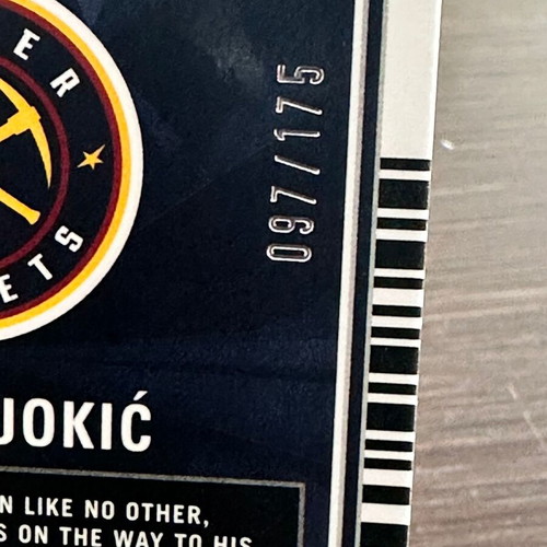 Numbered Nikola Jokic Card 2023-24 Contenders Optic Red Cracked Ice