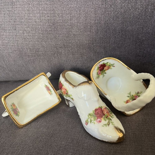 Royal Albert decorative items used, all together