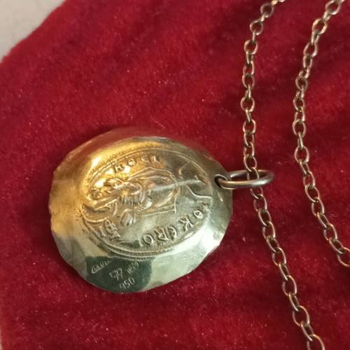 Zolotas 950 Konstantinato Necklace Pendant like new, gold plated