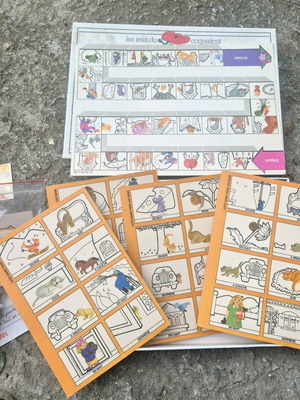 Placer board game used, educational