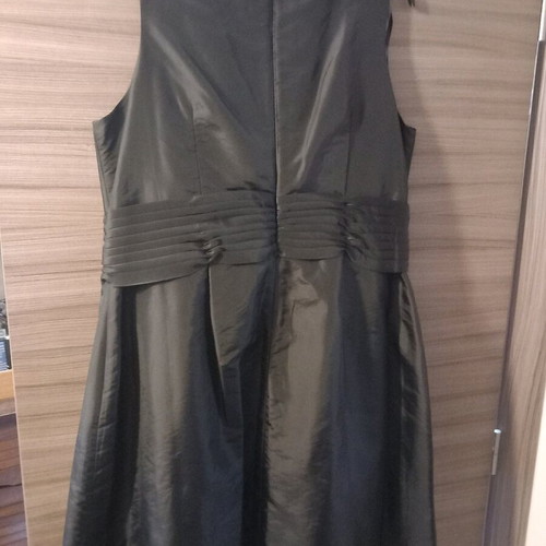 Roman black dress used, taffeta, sleeveless, size 50