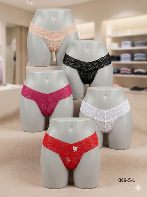 Women's underwear set 5 pieces size large multicolor new