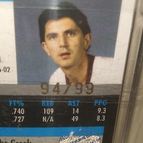 Efthimios Rentzias NBA Rookie Card Autograph Sealed 94/99