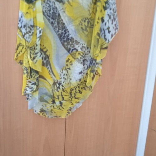 Pareo used, transparent with bead and sequin embroidery