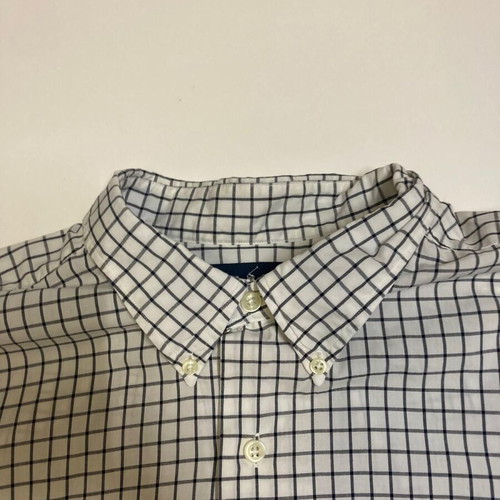 Ralph Lauren Oxford long sleeve shirt XL white black blocked with black pony