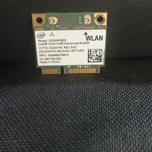 Intel Centrino Advanced-N 6200 622ANHMW WiFi Card for Dell Latitude and Precision