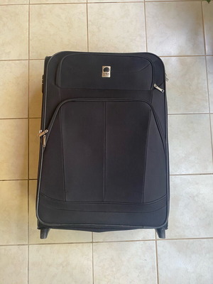 Delsey medium suitcase used, black