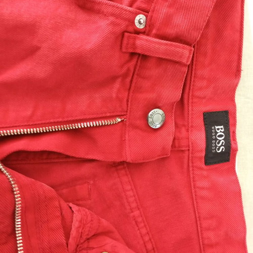 BOSS men's jean pants used, red, size W31 L32