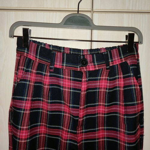 Checked pants used, size medium