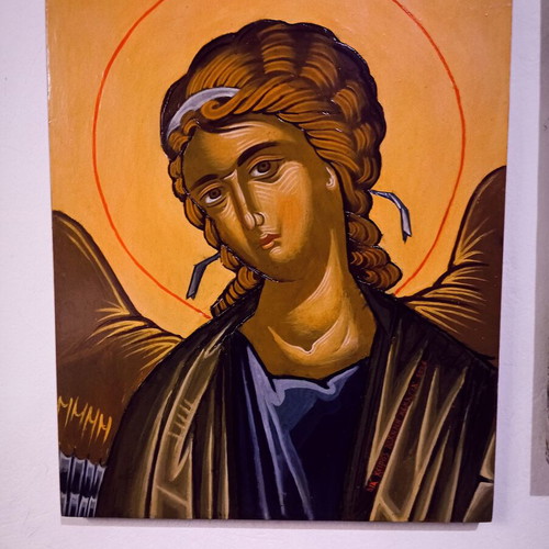 Authentic Archangel Gabriel Icon on Wood 30x40 cm new