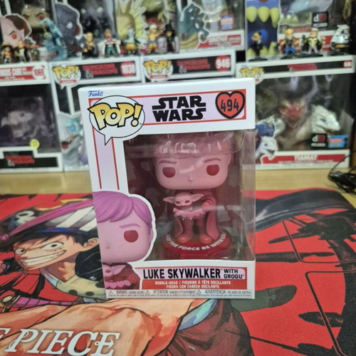 Funko Pop Star Wars #494 Luke Skywalker with Grogu like new