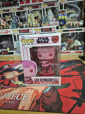 Funko Pop Star Wars #494 Luke Skywalker with Grogu like new