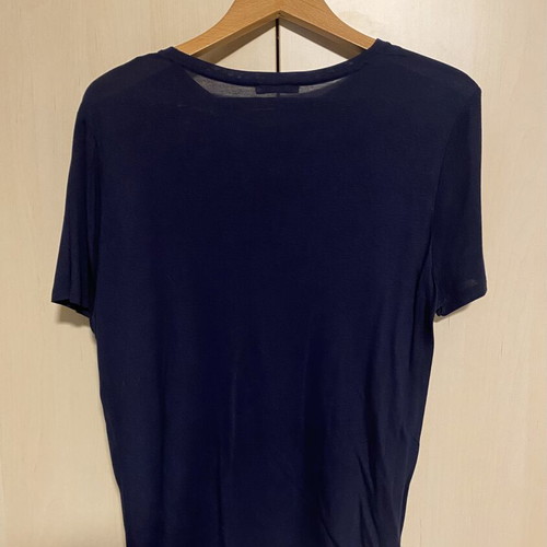 Zara cotton blouse blue decorated with stones, new, size M