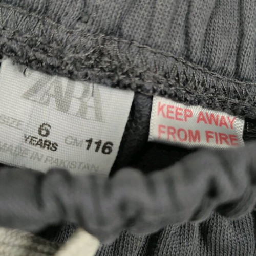 Zara shorts used, grey, size 5 years