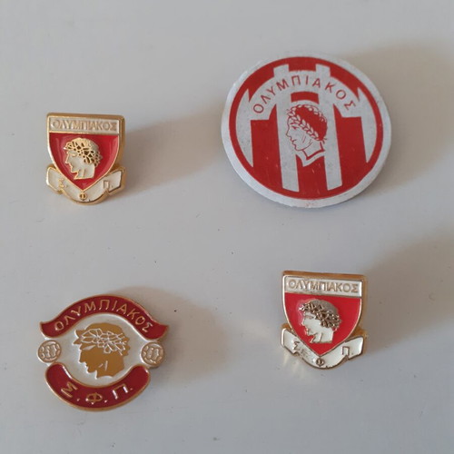 Olympiakos pins and badges set