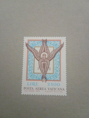 Vatican stamps new, 1974 Angel Airmail series, unsealed