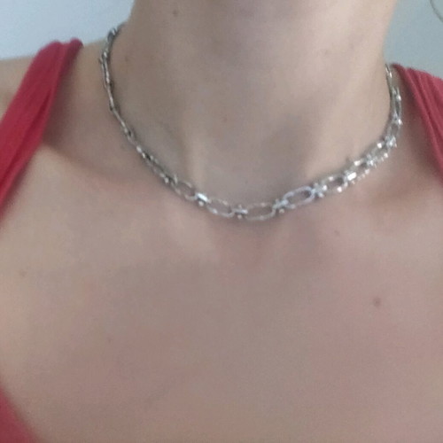 Steel necklace new