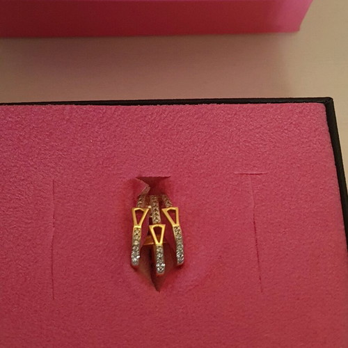 Valentina Feragni 925 earcuff earring new, gold and silver