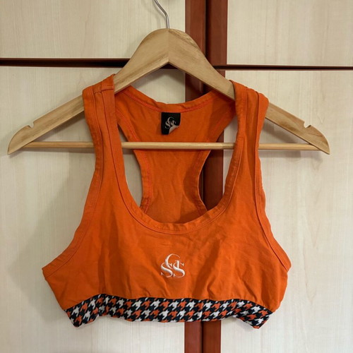 SunsetGo! sports bra new, orange, elastic