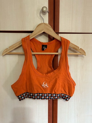 SunsetGo! sports bra new, orange, elastic