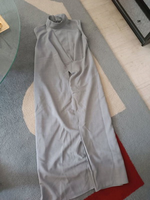Shein long dress gray ciel like new, large/xl